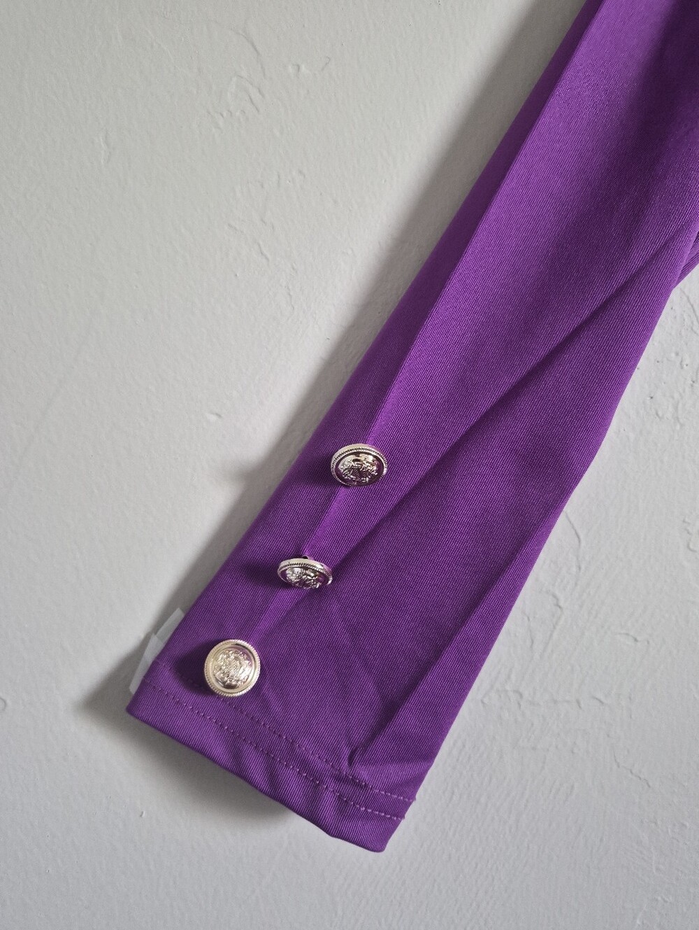 Purple Open-Front Lightweight Cardigan - Picture 4 of 4